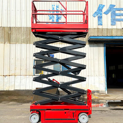 배터리 전력 및 48V/4.5kw 리프팅 전력으로 8m 자동 항공 작업 플랫폼