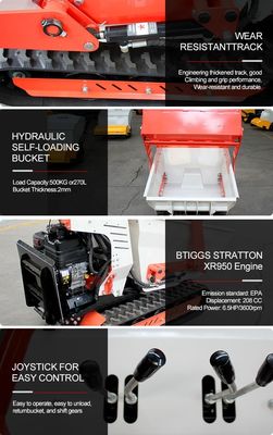 800kg 용량 MINI 덤퍼 1480 x 832 x 1344 mm 건설 현장의 크기