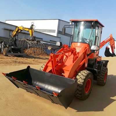 미니 백호 로더 WZ10-15 4WD 저 소매 및 3 cbm 버킷 용량