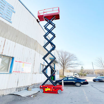 편리한 캔티레버 자동 수압 공기 작업 900mm 플랫폼과 함께 시저 리프트