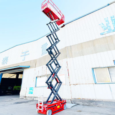 CE ISO 수압 배터리 가동 트럭 장착 시저 리프트 320kg 부하 용량