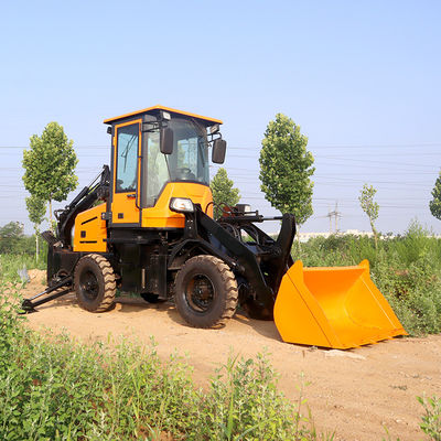 4x4 부착 앞 끝 로더와 배크호 미니 배크호 로더