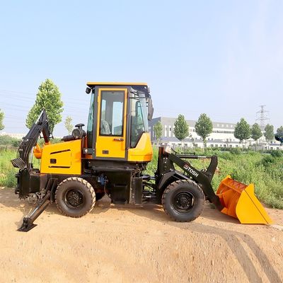 4x4 부착 앞 끝 로더와 배크호 미니 배크호 로더