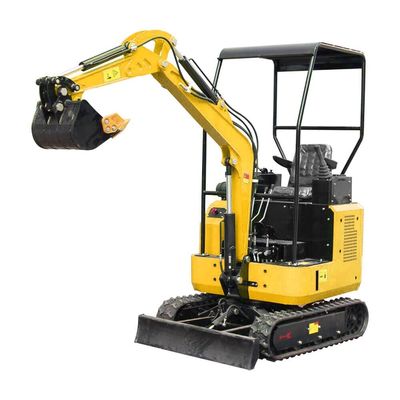 CE 인증 1t 미니 발굴기 1100mm 차시 너비와 2000mm 최대 파척 깊이