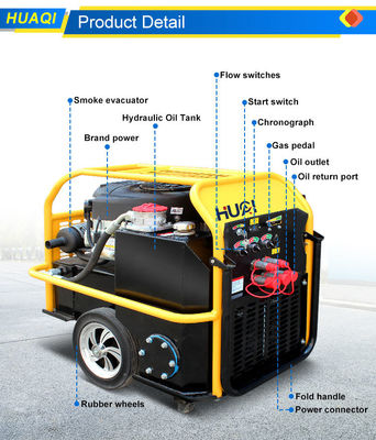 35HP 핸드 푸시형 가솔린 디젤 수압 파워 팩 180 수압 압력