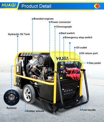 수압 토지 오거 35HP 수압 발전소 17.2 L 수압 탱크 용량