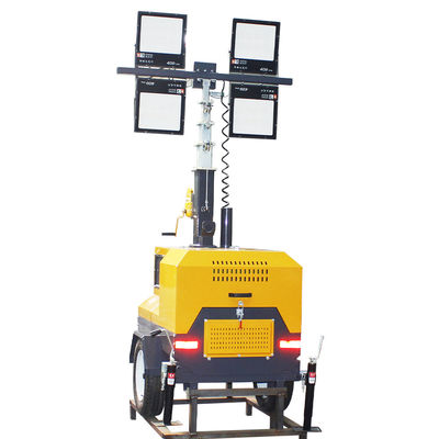 중량 35000lm 1000W * 4 LED 망원경 광탑 디젤 램프 표준 CRI